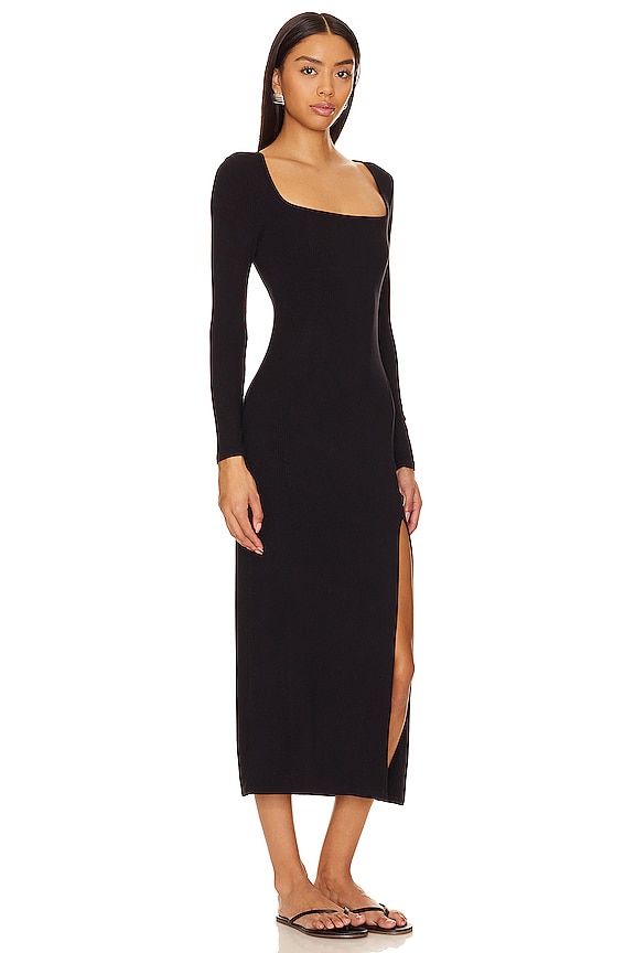 view 2 of 3 ROBE MI-LONGUE WINDSOR in Black