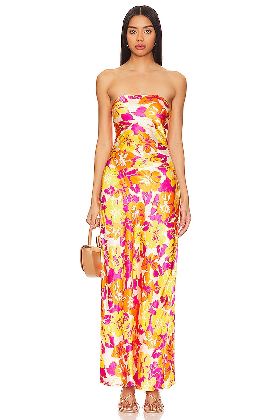 view 2 of 3 ROBE MAXI SPRING IN LOVE in Bliss And Blossom