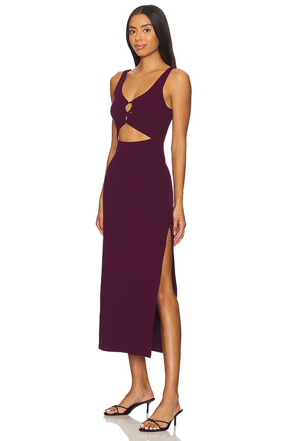 view 2 of 3 VESTIDO CAMILLE in Merlot