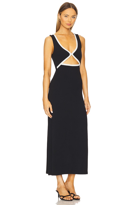 view 2 of 3 Steph Dress in Black & Cream