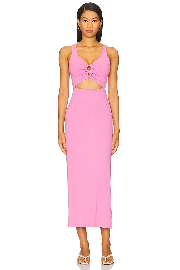 view 2 of 5 Camille Dress in Hottest Pink