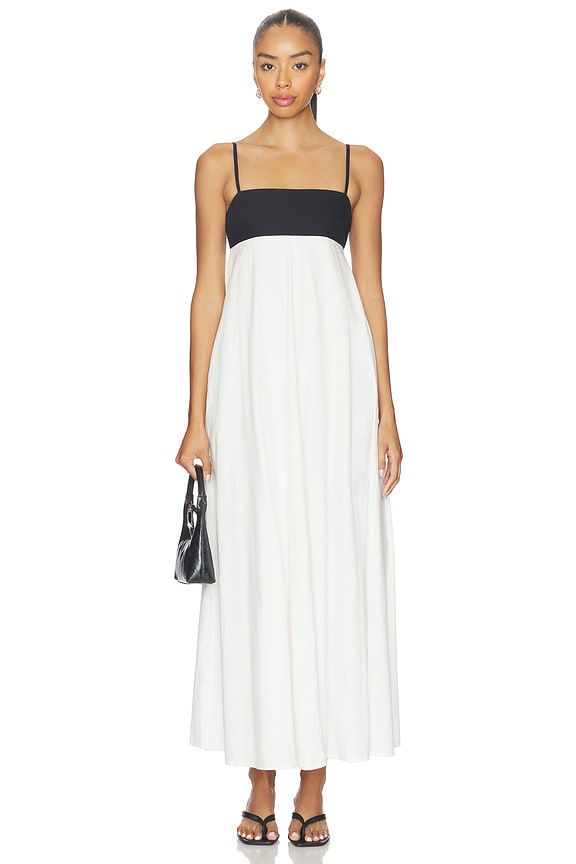 view 1 of 4 Raveena Dress in Black & Cream