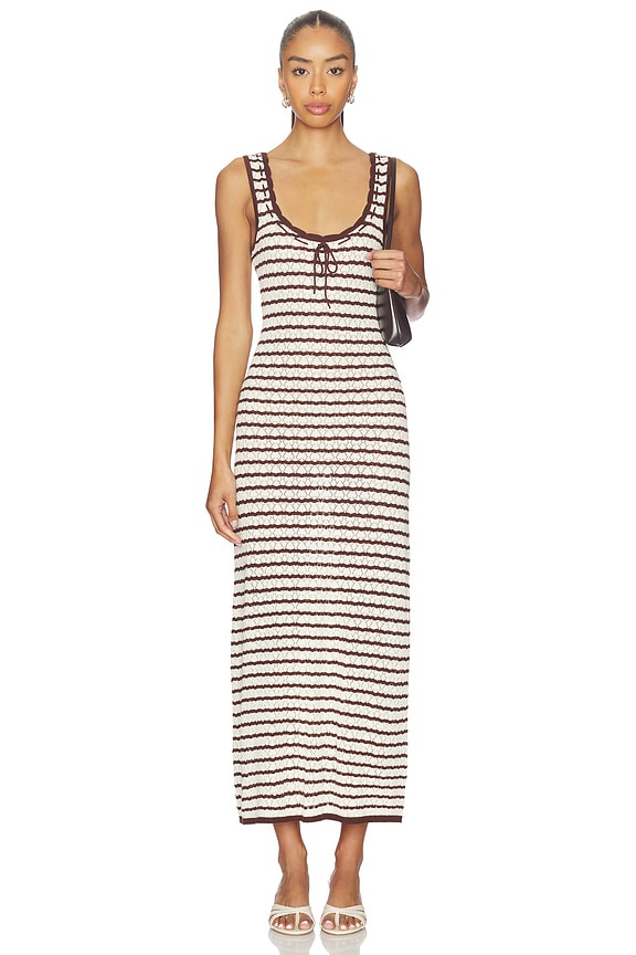 view 1 of 5 ROBE MAXI ROSALIE in Cafe & Cream