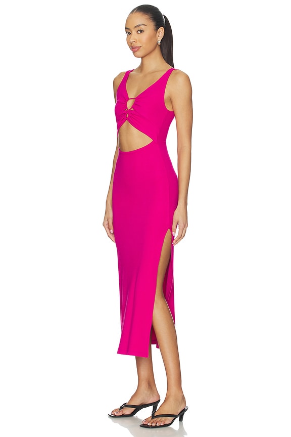 view 2 of 3 VESTIDO MIDI CAMILLE in Bougainvillea