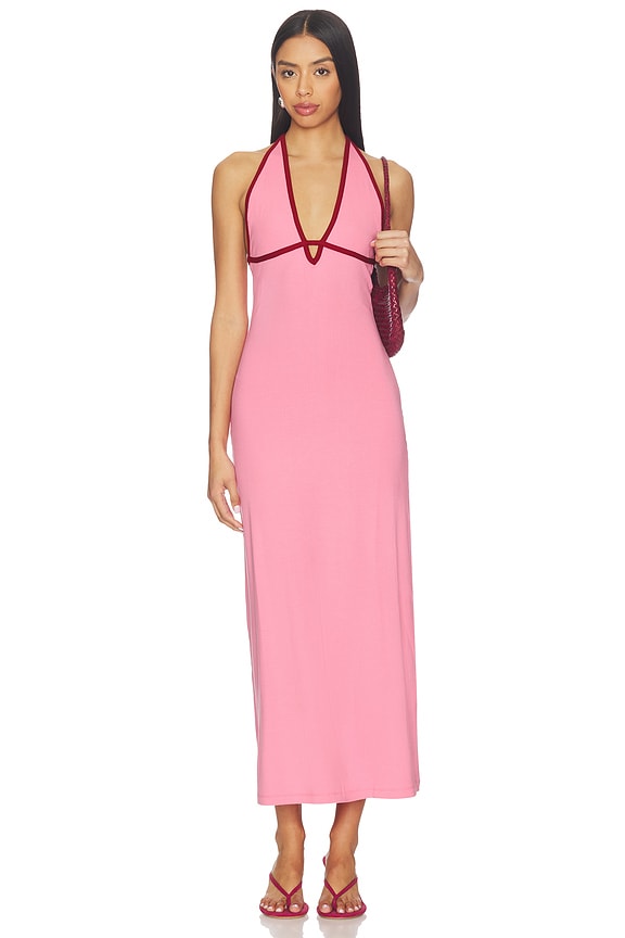view 1 of 3 MAXIVESTIDO SHEA in Hottest Pink & Simmer
