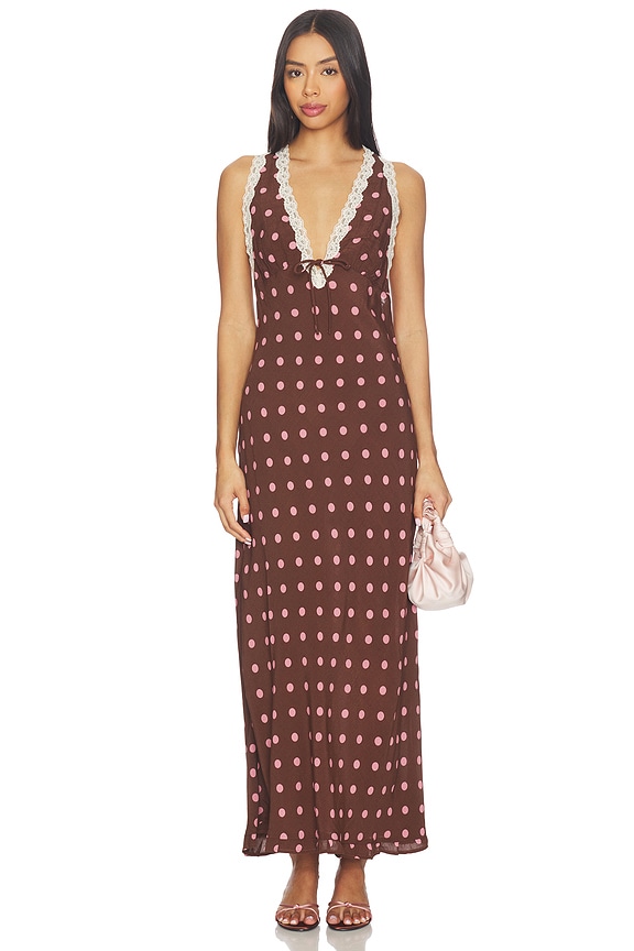 view 1 of 4 ROBE MAXI EYES in Alotta Polka Dot