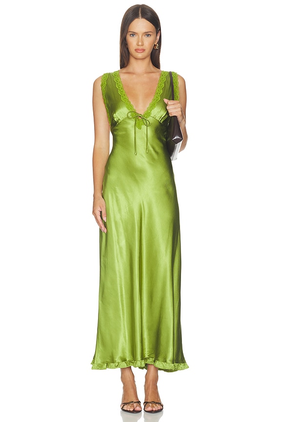 view 1 of 3 ROBE MAXI SALTY BLONDE in Verdant