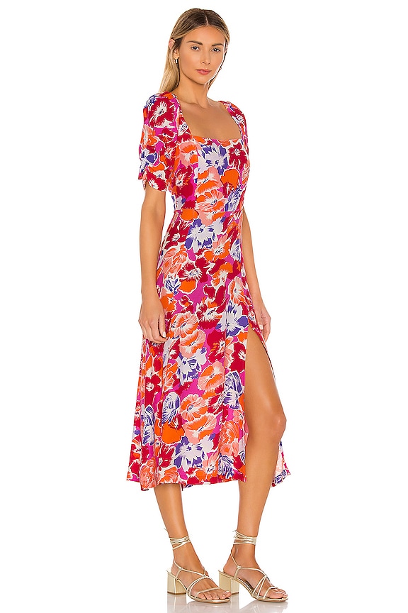 view 2 of 3 ROBE MI-LONGUE ALISSA in Super Bloom