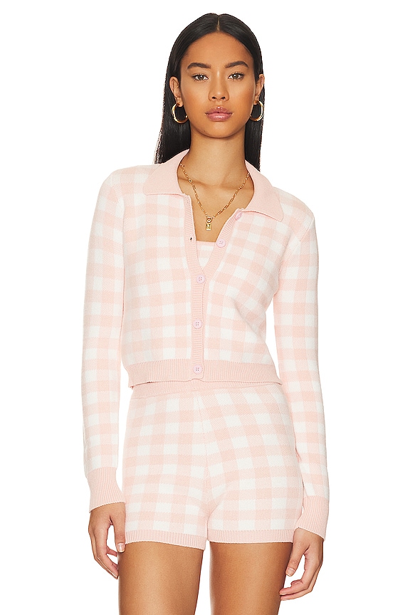 view 2 of 5 Francie Cardigan in Spring Fling Gingham