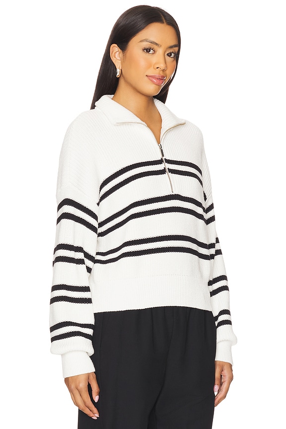 view 2 of 4 Ultra Stripe Sweater in Black & White
