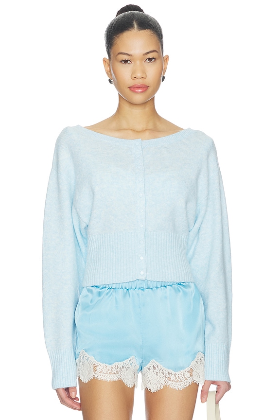 view 2 of 5 GILET CROPPED IN THE MOMENT  in Blue