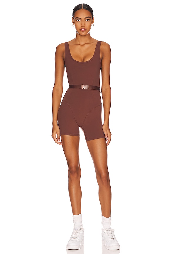 view 2 of 4 x Tessa Brooks Hustle Up Romper in Cafe