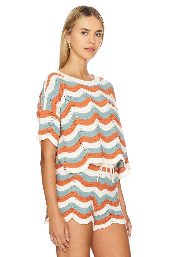 view 2 of 4 MAKE WAVES トップ in Del Mar Stripe