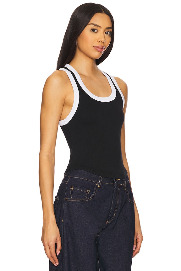 view 2 of 4 Ash Tank Top in Black & White
