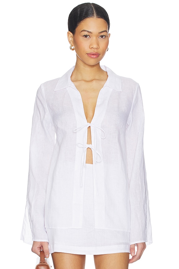 view 1 of 4 Venice Shirt in White