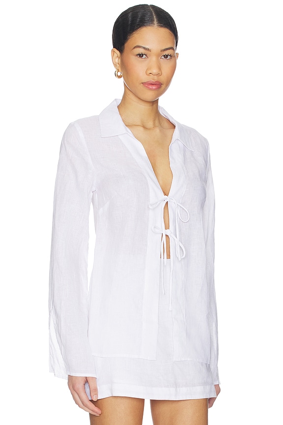 view 2 of 4 Venice Shirt in White