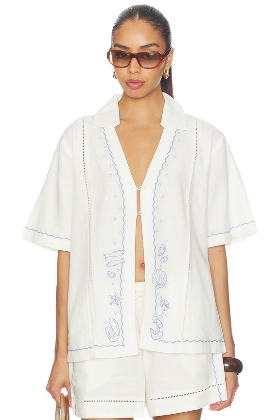 view 1 of 5 La Mer Shirt in Cream
