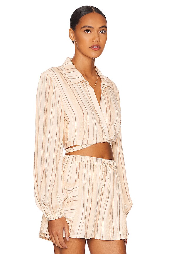 view 2 of 4 PLAY IT COOL 탑 in Sunsoaked Stripe