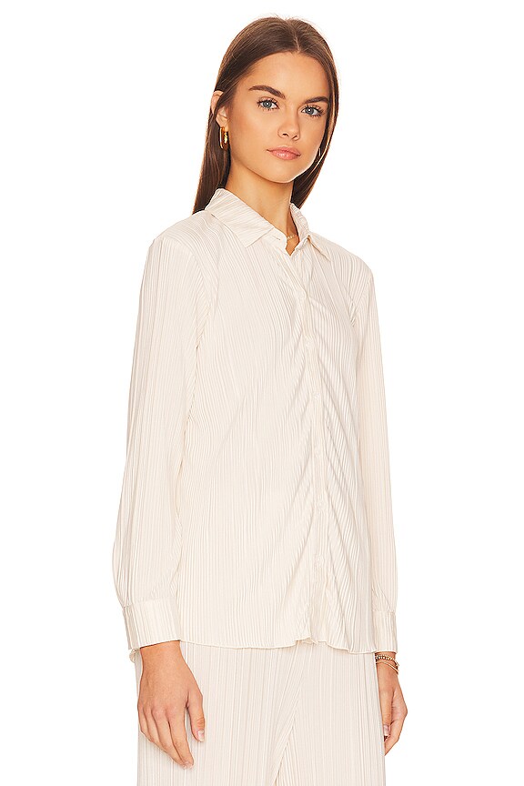 view 2 of 4 Hazel Plisse Top in Tapioca