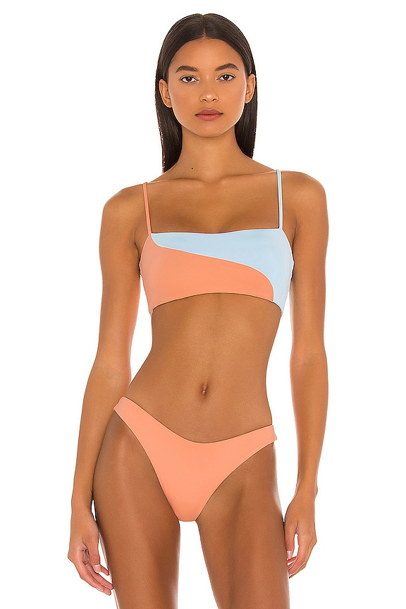 view 1 of 4 TOP BIKINI ARI in Tangy & Blue Sky