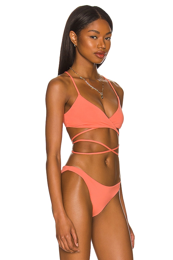 view 2 of 4 TOP BIKINI KRISTEN in Fusion Coral