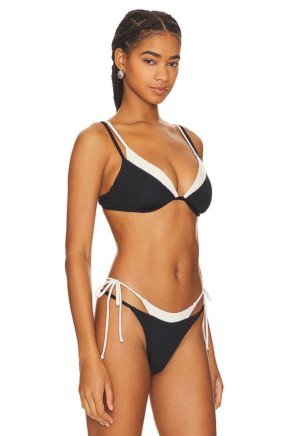view 2 of 4 HAUT DE MAILLOT DE BAIN ZENDAYA in Black & Cream