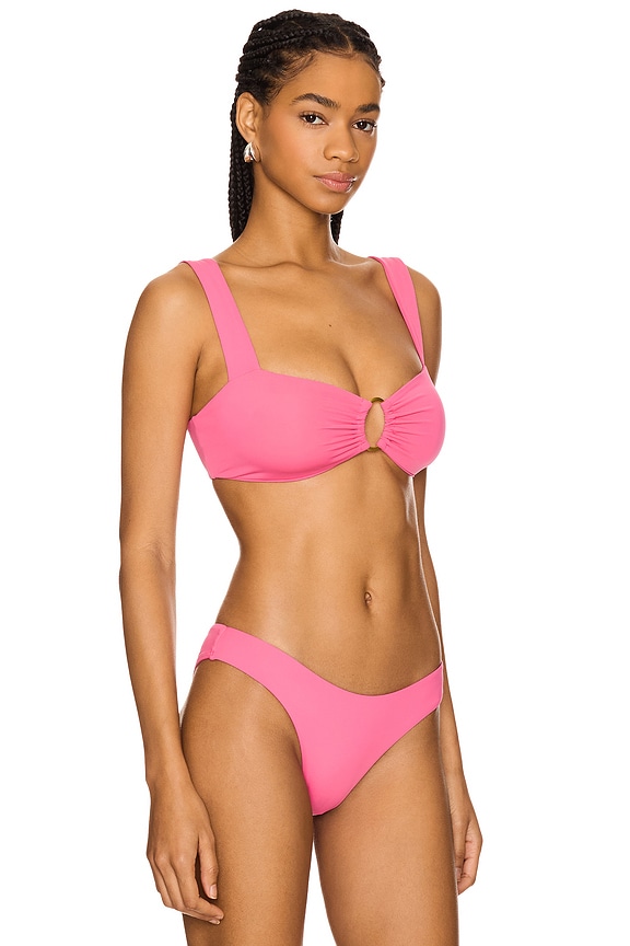 view 2 of 4 Willow Bikini Top in Bubblegum Pink