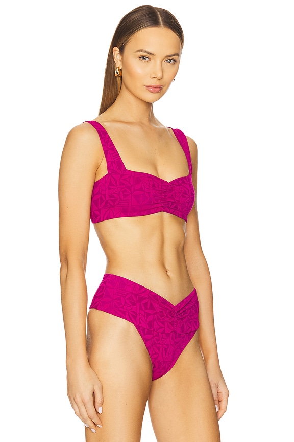 view 2 of 4 Eco Marlee Bikini Top in Berry