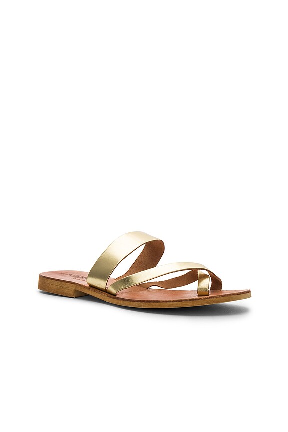view 2 of 5 Iris Slide Sandal in Gold