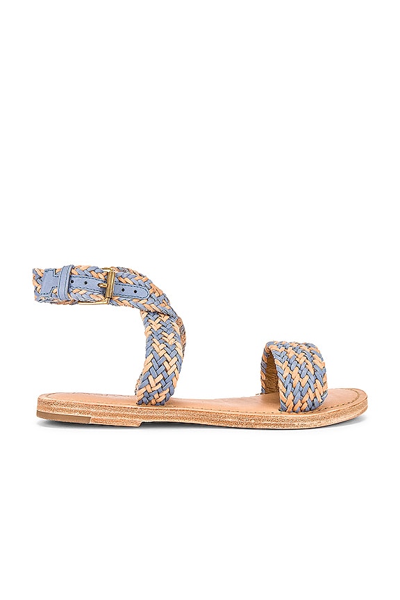 LSPACE Bora Bora Sandal in Daisy & Peri Blue | REVOLVE