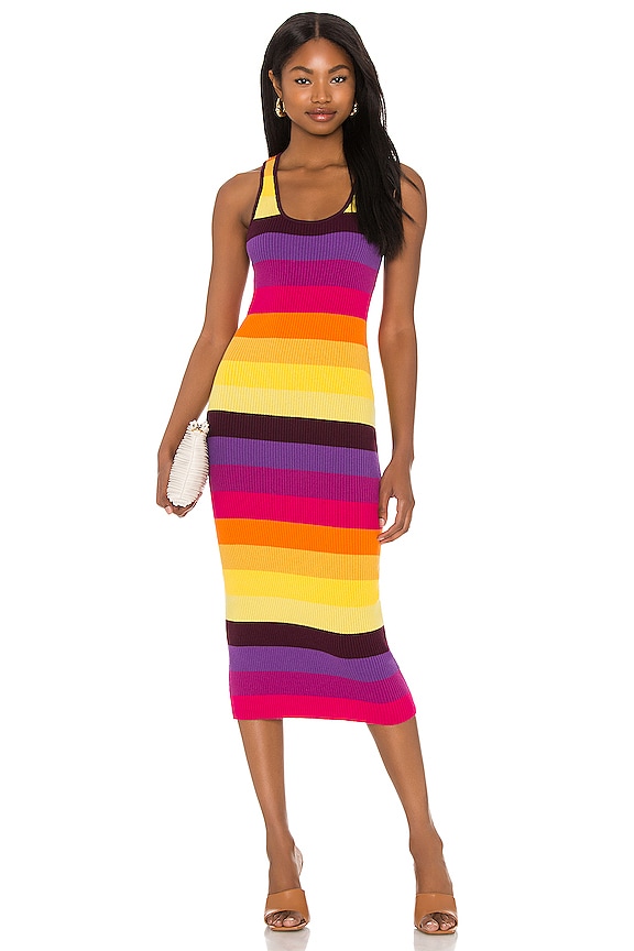 view 1 of 4 ПЛАТЬЕ in Prismatic Stripe