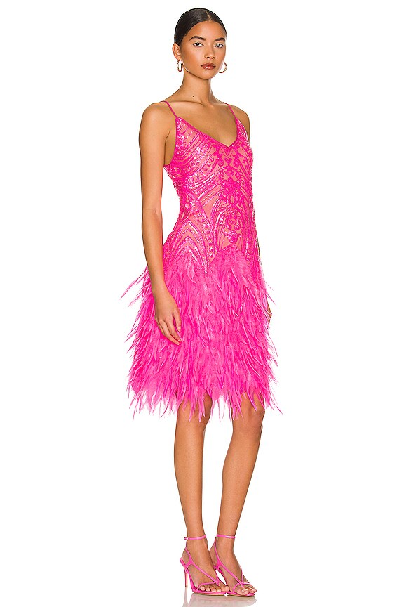 view 2 of 4 VESTIDO PROHIBITION in Electric Pink Sequin