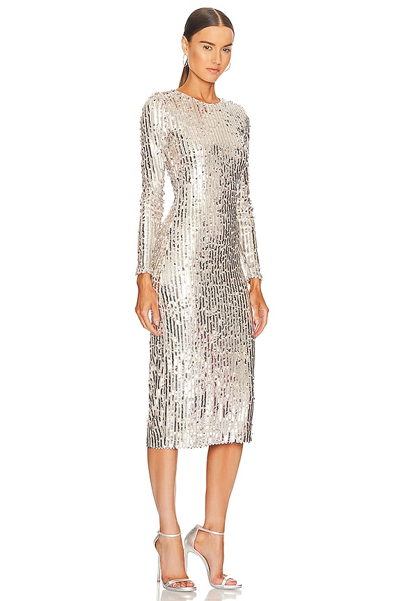 view 2 of 4 VESTIDO STUDIO 54 KATE in Silver Oyster