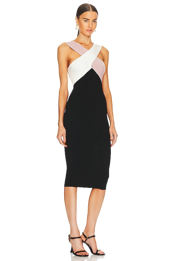 view 2 of 3 Drinks On You Dress in Neutral Trifecta