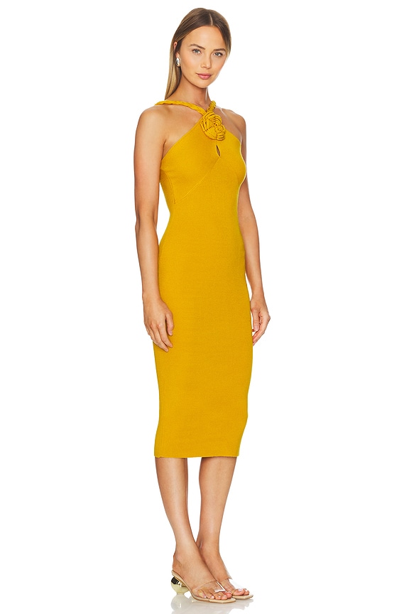 view 2 of 3 ROBE MI-LONGUE EVE in Sunflower