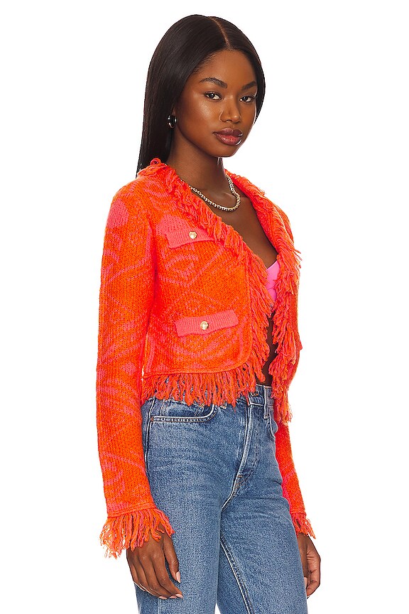 view 2 of 4 Coco Clairvoyant Cardigan in Neon Pop Pink