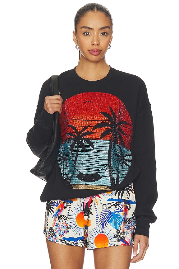view 1 of 5 Shines At Night Sweatshirt in Black