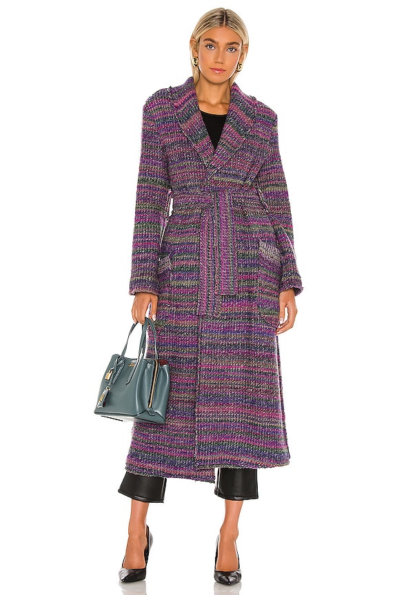 view 2 of 4 Violet Femme Coat in Purple