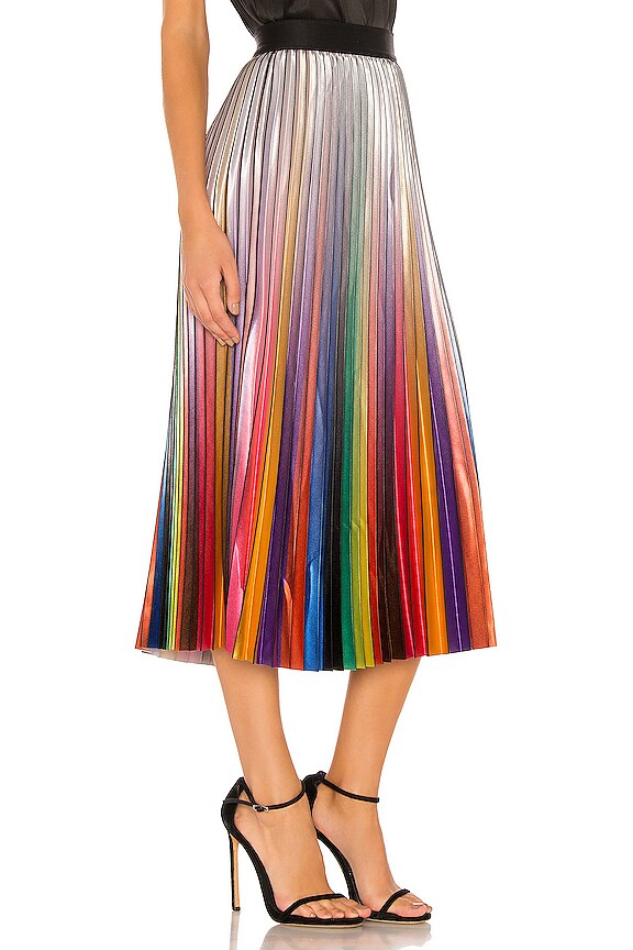 view 2 of 4 Rainbow Room Pleated Skirt in Rainbow Room