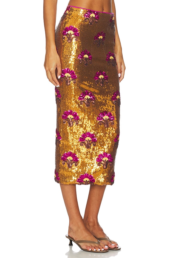 view 2 of 6 Desert Flower Liza Skirt in Joshua Tree Sequins