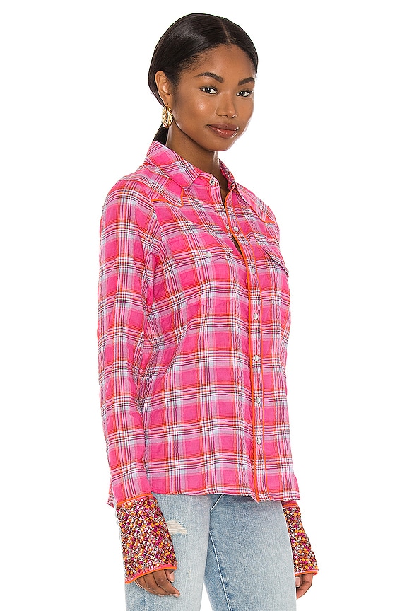 view 2 of 5 Super Stoned Cowboy Shirt in Indian Summer Plaid