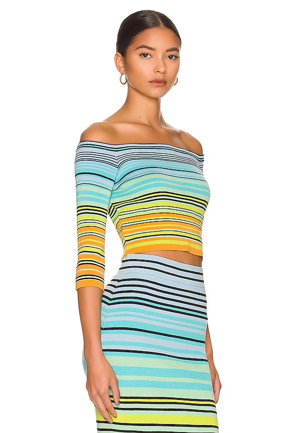 view 2 of 4 Oaxaca Top in Multi Stripe