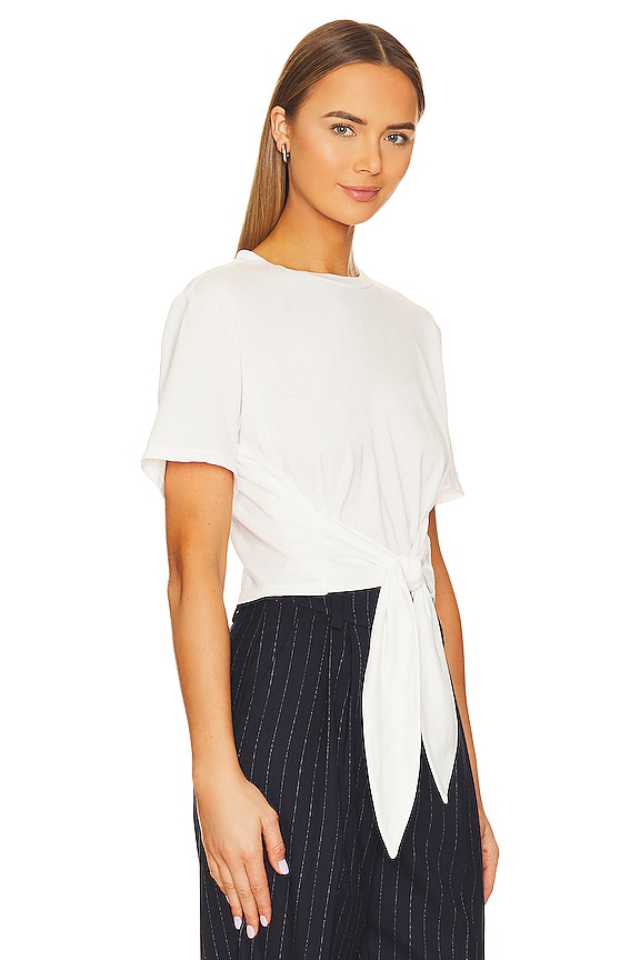 view 2 of 4 Tied Up Tee in White