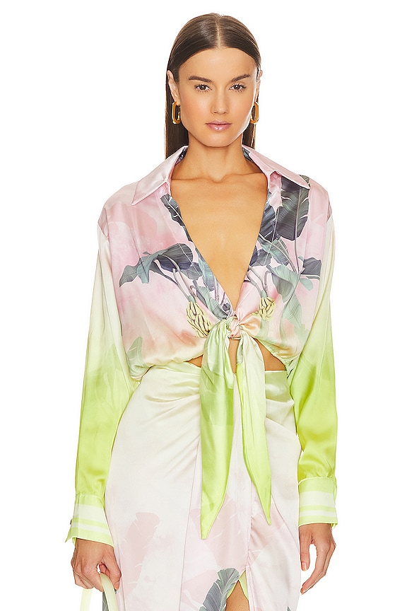 view 1 of 4 Casa Blanca Top in Banana Palms