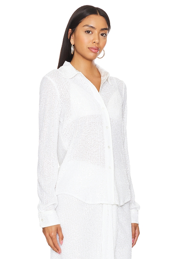 view 2 of 5 Forever Yours Boyfriend Shirt in White