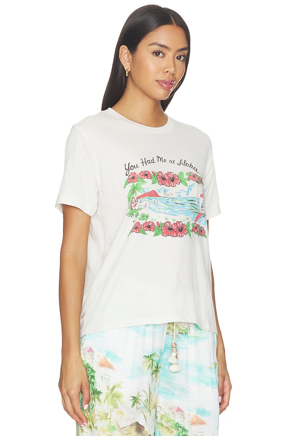 view 2 of 4 You Had Me At Aloha Tee in Vintage Cream