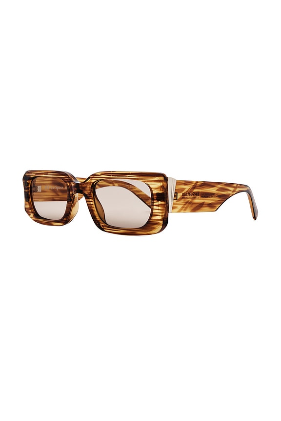 view 2 of 3 LUNETTES DE SOLEIL RIPPLED REBEL in Woodstripe