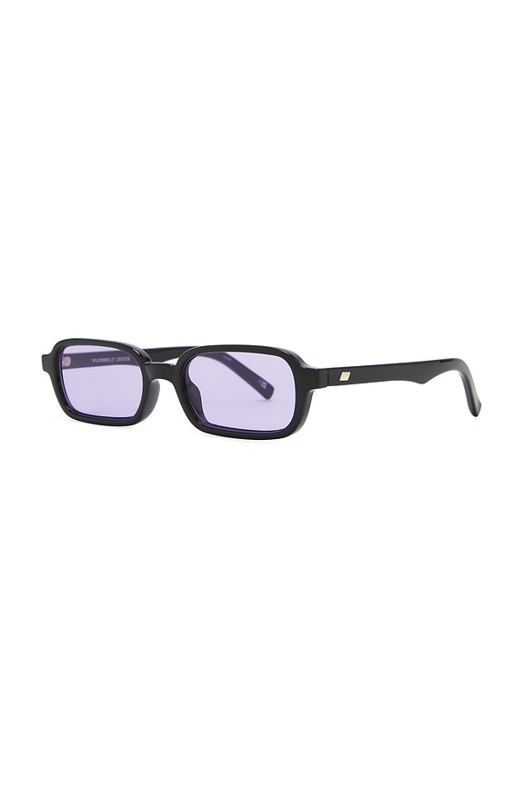 view 2 of 3 Pilferer Sunglasses in Black & Lilac Tint