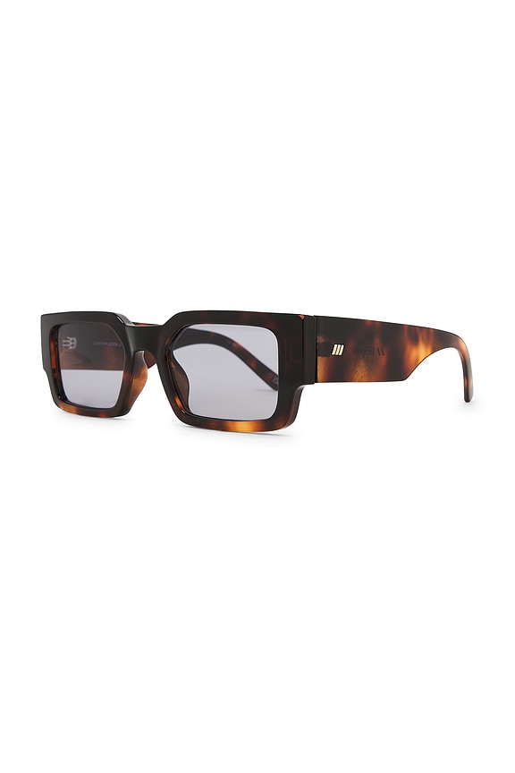view 2 of 3 Contemplation Sunglasses in Super Dark Tortoise & Smoke Tint