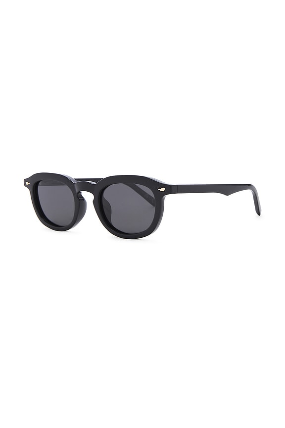 view 2 of 3 Heart Throb Sunglasses in Black & Smoke Mono Polarized
